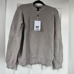 Alpha Tauri Men's Crewneck Sweater in Light Gray
